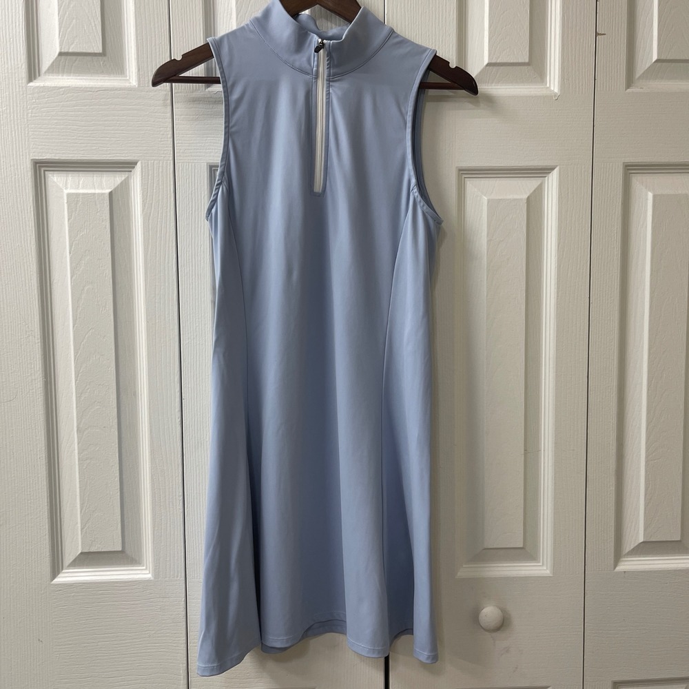 Halara Athletic Dress Medium Blue Sleeveless Golf Tennis Preppy Sporty Active - Picture 1 of 6